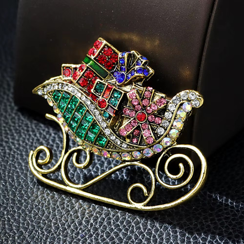 Vintage christmas sleigh - vintage,