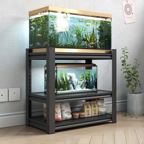 Tier metal fish tank - 3-tier, stand