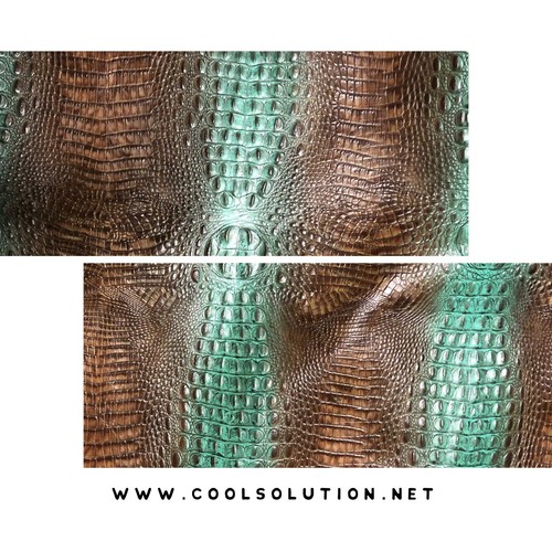 Embossed leather crocodile - embossed,