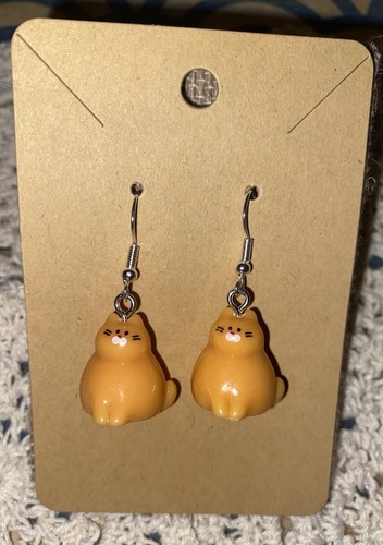 Cute chubby orange cat - chubby,