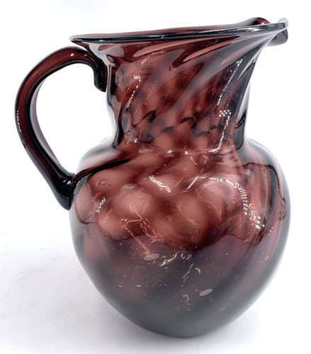 Hand blown purple glass - blown,