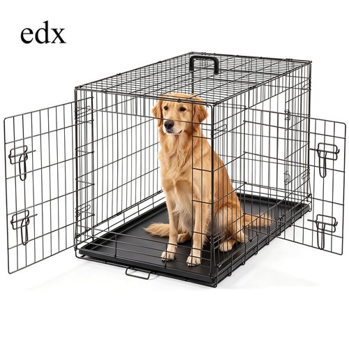 Edx double door dog cage - door, for