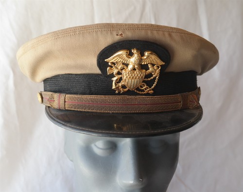Vtg wwii navy doctors hat - navy,