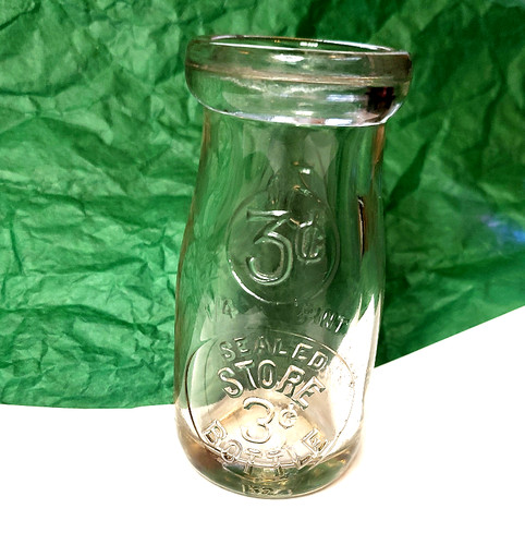 Vintage old pint 3 - vintage, 3¢