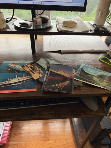 Vintage oceanliner postcards - oceanliner,