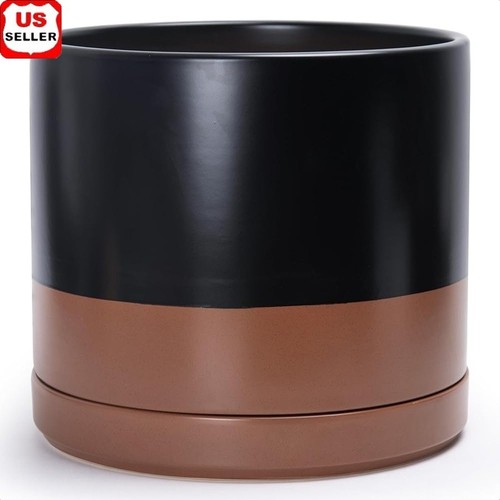 Elegant ceramic planter pot - planter, w/