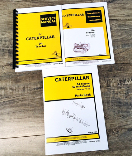 Service parts operators manual - service,