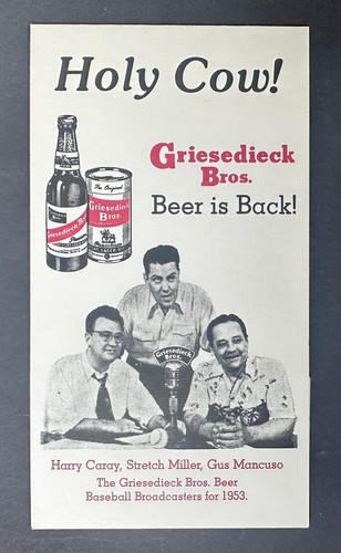 1953 griesedieck bros brewery - bros,