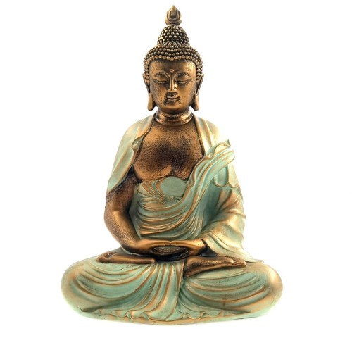 Gold buddha statue - 7.5",