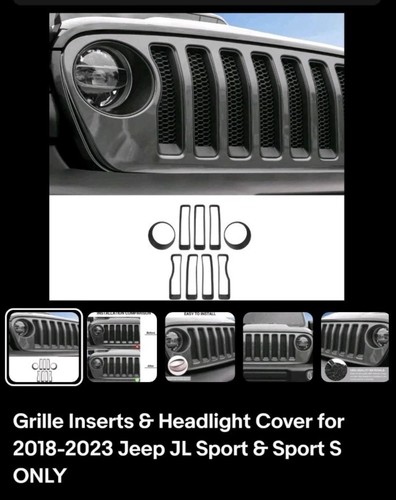 Matte black grille inserts - matte,