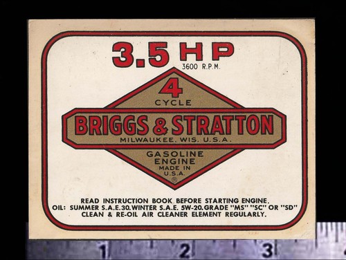 Briggs stratton 5 hp - 3.5,