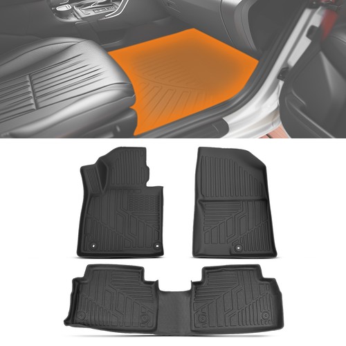 Black waterproof floor mats - black,