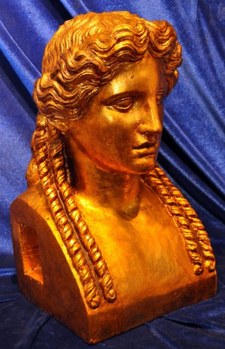 Neoclassical apollo bust gilt - apollo,
