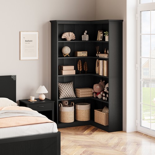 Bookshelves tiers corner - bookshelves, 5