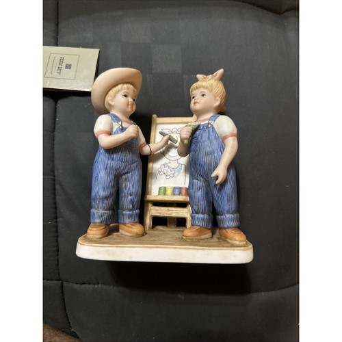 Homco denim days painting - homco,