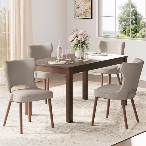 Wooden dining chairs set - chairs, 4