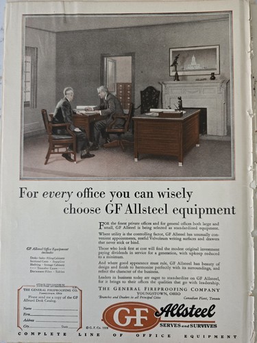 1928 allsteel office - allsteel, desks