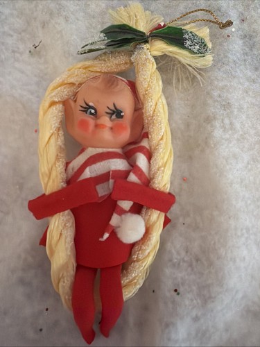 Vintage pixie elf felt - pixie,