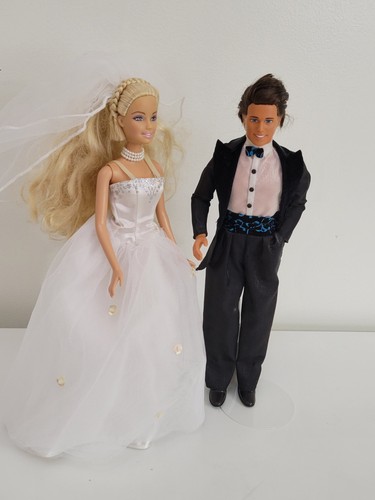 Beautiful bride barbie ken - n,