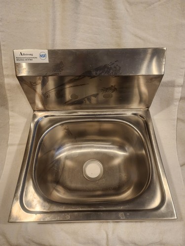 Stainless steel sink - stainless, wall