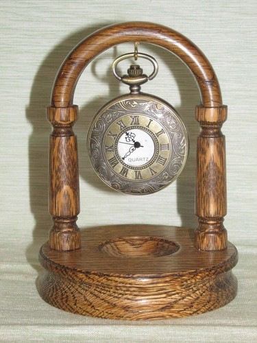 Wooden pocket watch - wooden,