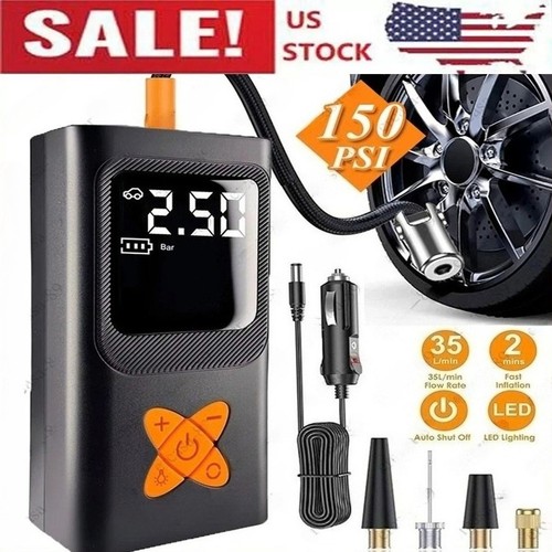Tire inflator car air pump - car,