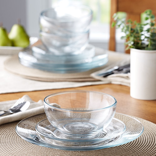 Modern round clear glass - modern,