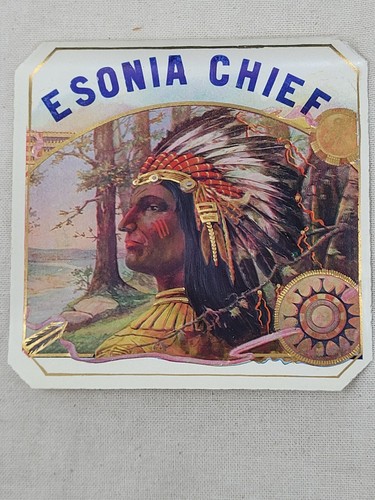 Indian chief cigar label - chief,