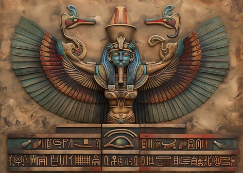 Ancient egyptian themed wall - ancient,