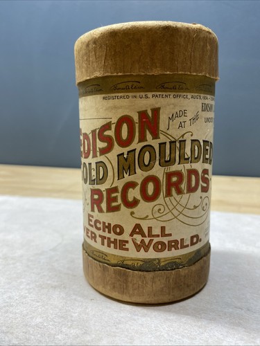Edison gold moulded cylinder - edison,