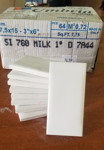 Off white milk wavy 3x6 - , semi