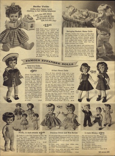 1963 paper effanbee belle - paper, ad