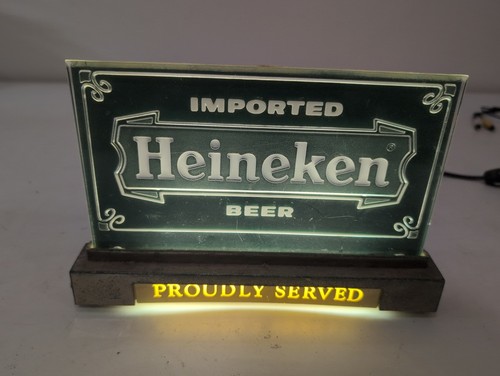 Vintage heineken beer lighted - vintage,