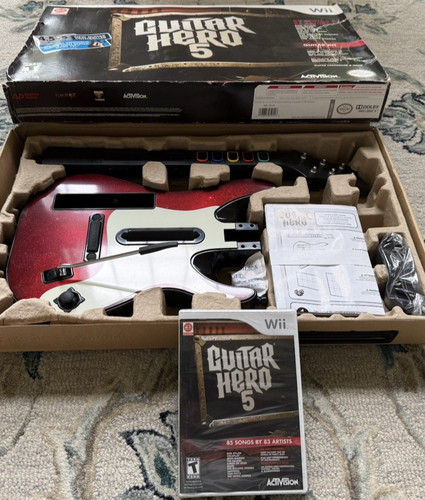 Open box nintendo wii guitar - open,