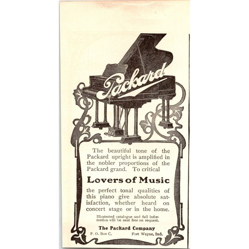1903 packard piano - 1903,