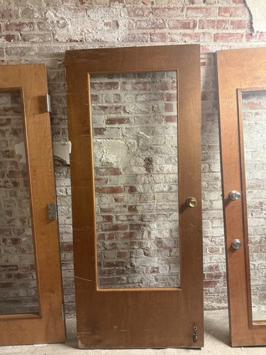 36x80 wood full lite - wood, clear
