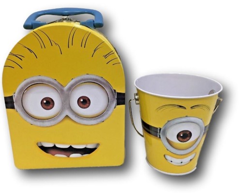 Minions lunchbox metal pail - lunchbox,