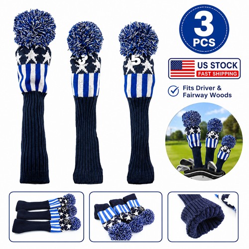Knit golf headcovers 5 - 3x,