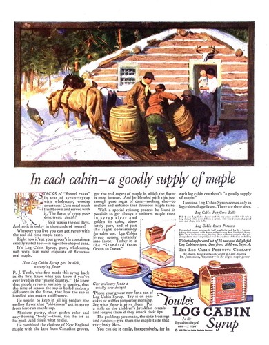 Towle log cabin - log, syrup