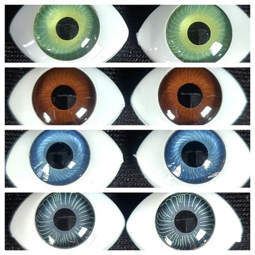 Acrylic eyes for - for, doll