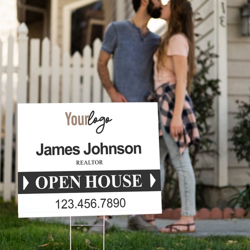 Custom open house yard sign - custom,
