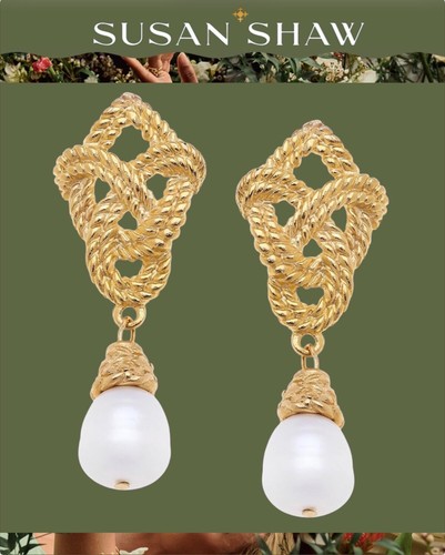 Susan shaw love knot earrings - shaw,