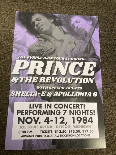 Prince 1984 purple rain - rain, tour