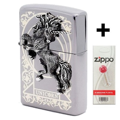 Zippo lighter unicorn black - unicorn,