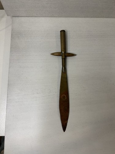 Wwi trench art brass letter - wwi,