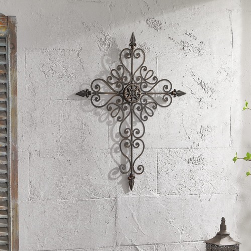Retrome metal cross - retrome, wall