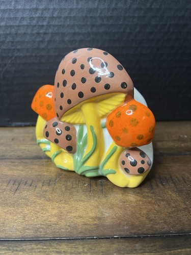 Vintage mushroom napkin - vintage,