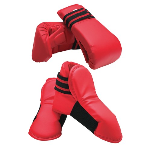 Red martial arts gear - red,