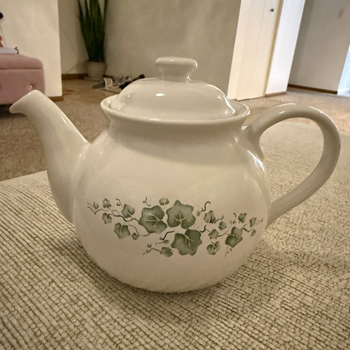 Vintage corelle teapot - corelle,