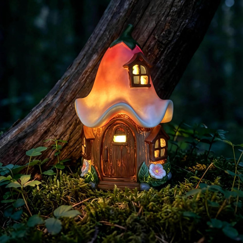 Solar fairy garden house - fairy,